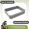 Pure Garden Galvanized Raised Garden Bed 47.5"L x 35.5"W x 12"H Raised Garden Beds Rectangle Planter Box Kit 50-196 - alternate 7