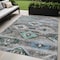 Homeroots 5' X 8' Brown Beige And Blue Southwestern Washable Indoor Outdoor Area Rug 588673 - alternate 1