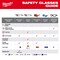 Milwaukee Tool Safety Glasses, Black, Nylon, Blue 48-73-2510 - alternate 11