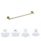 Kibi Circular 24 inch Bathroom Towel Bar KBA1404BB - alternate 11