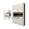 Kingston Brass Single-Handle Six-Way Diverter Valve with Square Trim Kit, Polished Nickel KS4046DX - alternate 1