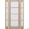 Doornmore G10402, 65.25" x 98" ( 36" Door + 2x12" Side) Left Hand, Mahogany SDL 4 Lite Exterior Door G10402-SW-3696-G104-SL_1-2_LI - alternate 10