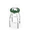 Holland Bar Stool Co 36" Chrome Michigan State Swivel Bar Stool, Accent Ring L8C2C36MichSt - alternate 1