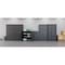 Hirsh Storage Cabinet, 42 in H, 36 in W, 18 in D, Recessed Twist, Keyed, Black, 2 Shelves 22002 - alternate 14