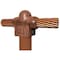 Harger 5/8 in - 3/4 in Ground Rod Clamp, Heavy Duty Bronze GO584L - alternate 2