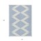 Homeroots 10' X 14' Ivory And Blue Geometric Washable Indoor Outdoor Area Rug 598757 - alternate 9