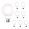 Bulbrite 60-Watt Equivalent Dimmable Milky Filament G25 Medium E26 LED Light Bulb, 2700K, 8PK 861626 - alternate 1