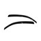 Ventshade Rainguards, Aerodynamic Design, Tape-On, Smoke, Acrylic, Set Of 2 92153 - alternate 1