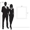 Azar Displays 22inW x 28inH Sign Holder with 1in SILVER Caps and Standoffs, 2PK 105530-SLV-2PK - alternate 7