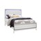 Homeroots White Faux Crystal Bling Lighted Queen Bed Frame 564728 - alternate 8