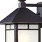 Homeroots Petite Antique Bronze Frosted Glass Lantern Wall Light 398638 - alternate 5