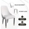 Leisuremod Allure Modern Dining Chair In White and Oak Wood Legs, 4PK AC49W4 - alternate 9