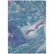 Homeroots 3' X 5' Teal Blue Purple And Pink Abstract Washable Indoor Outdoor Area Rug 602677 - alternate 9