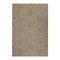 Homeroots 8' Runner Beige Geometric Stain Resistant Indoor Outdoor Runner Rug 531629 - alternate 7