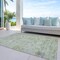 Homeroots 10' X 14' Artichoke Green Beige And Gray Damask Washable Indoor Outdoor Area Rug 604179 - alternate 6