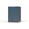 Strong Hold 10 drawer cabinet - (4x 2ft, 4x 3ft, 2x 4ft) - Blue accents - Keyed Alike S3044-PPAAS-1001FS - alternate 3