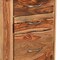 Homeroots 30" Natural Solid Wood Three Drawers Filing Cabinet 565281 - alternate 15