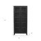 Homeroots 91in Graphite Distressed Solid Wood Frame Accent Cabinet With Two Doors 620846 - alternate 7
