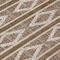 Homeroots 8' Brown And Beige Round Geometric Washable Indoor Outdoor Area Rug 599612 - alternate 7