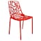 Leisuremod Modern Devon Aluminum Chair, Red DC23R - alternate 1
