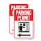Signmission Parking Permit With Left Arrow Symbol, 18'' X 24'' 2 Signs, Heavy Gauge Aluminum, 2PK A-1824-2PACK-23402 - alternate 1