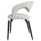 Leisuremod Entice Modern Leather Dining Chair with Iron Legs Open-Back Design in Grey, 2PK EC60GR-2 - alternate 10