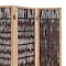 Homeroots 71" Brown Solid Wood Folding Three Panel Screen Room Divider 376806 - alternate 6
