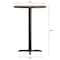 Flash Furniture Bennett 30 in Round Solid Wood Indoor Tabletop in Dark Brown with 22 in x 22 in Bar Height GSF-RD30-DKBRN-T2222B-GG - alternate 10