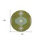 Homeroots 8' Olive Green Pink And Ivory Round Oriental Washable Indoor Outdoor Area Rug 598432 - alternate 8
