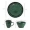Elama Malibu Sea Glass 16-Piece Dinnerware Set in Dark Green ELM-MALIBU-SEA-GLASS - alternate 8