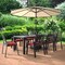 Leisuremod Chelsea Modern Patio Dining Armchair in Aluminum with Removable Cushions, Cherry Red CC20BL-CHR - alternate 10