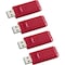Verbatim Store 'n' Go USB Flash Drives - 16 GB - USB 2.0 - Red - Lifetime Warranty - 4 / Carton 96317CT - alternate 1