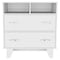 Homeroots 32" White Two Drawer Dresser 534954 - alternate 1