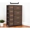 Homeroots 27" Brown Steel and Fabric Nine Drawer Combo Dresser 484701 - alternate 5