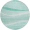 Homeroots 8' Aqua And Sky Blue Round Abstract Washable Indoor Outdoor Area Rug 603703 - alternate 8