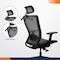 4Dock High Back Ergonomic Mesh Office Chair with Clothes Hanger, 17.7-21.7 in Height, Mesh, Black YZ102 - alternate 5