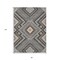 Homeroots 8' X 10' Gray Charcoal And Pink Tribal Washable Indoor Outdoor Area Rug 598127 - alternate 9