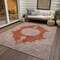Homeroots 5' X 8' Rust And Beige Oriental Washable Indoor Outdoor Area Rug 597747 - alternate 4