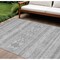 Homeroots 10' X 14' Silver Gray And Ivory Southwestern Washable Indoor Outdoor Area Rug 582859 - alternate 1