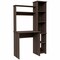 Homeroots 39" Dark Brown Wood Writing Desk and Bookshelf Set 535146 - alternate 4