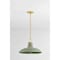 Hudson Valley Lighting Pottersville 18 in. Pendant Aged Brass/Ceramic Moss Crackle 1918-AGB/CMC - alternate 7