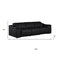 Homeroots 107" Black Top Grain Leather Reclining USB Sofa 643696 - alternate 5