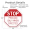 Signmission Stop Proceed Only When Directed, 10 Inch X 10 Inch, Plastic Sign OC-P-10-271 - alternate 4