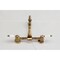 Kingston Brass Two-Handle Wall Mount Bridge Kitchen Faucet, Antique Brass KS2443PL - alternate 6