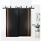 Sartodoors Sliding Closet Barn Bypass Doors with Hardware Planum 1010 Black 84x96 Solid Core Modern Interior PLANUM1010BBB-BLK-8496 - alternate 1