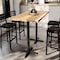 Flash Furniture Bennett 30 in x 60 in Solid Wood Indoor Tabletop in Natural with 22 in x 22 in Bar Height GSF-REC3060-NAT-T2222B-GG - alternate 10