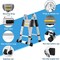 Wrightmaster 20 ft. Reach Aluminum Multi-Position Ladder with Wheels and Balance Bar, 330 lbs. Load Capacity ZROGJT2.5m-1 - alternate 5