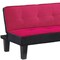 Homeroots 66" Pink Fabric Sofa With Black Legs 285670 - alternate 3