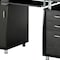 Homeroots 48" Espresso Wood Computer Desk With Two Drawers 723750 - alternate 8