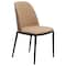 Leisuremod Tule Dining Side Chair, Walnut Frame with Brown Leather Seat TCWN18BR - alternate 1